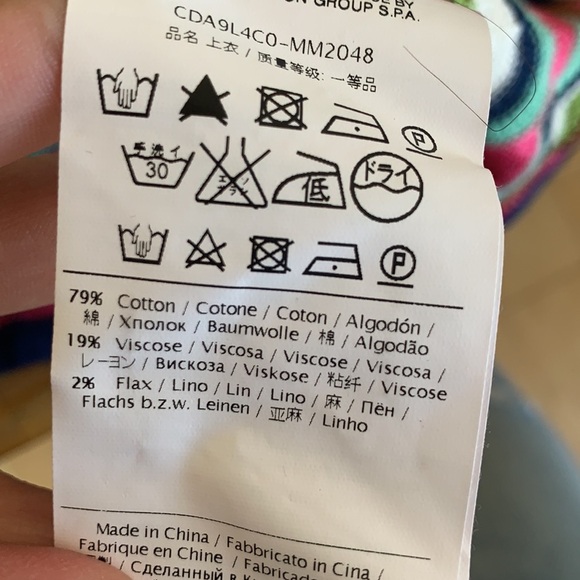 Mission knit chevron tank with navy bows - Picture 7 of 7